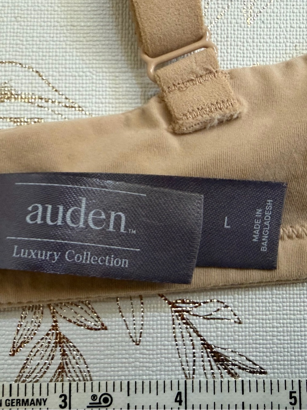 Auden Luxury Collection Luxe Stretch Lightly Lined Scoop Bralette Beige Large - Picture 7 of 11